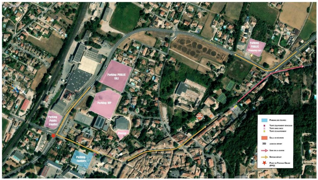Plan du site – Départ Loriol-sur-Drôme (CLM)